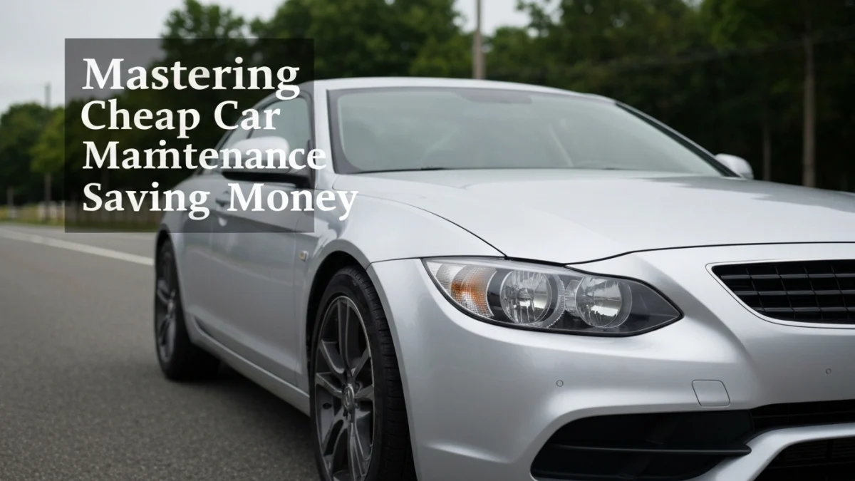 cheap car maintenance