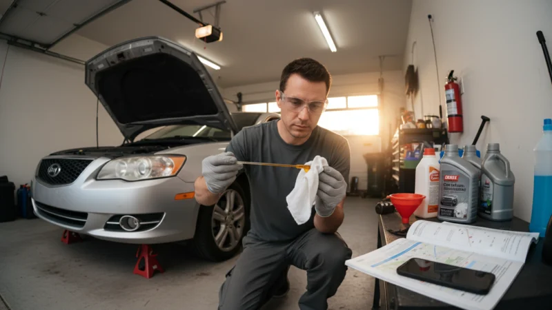 Recognizing Warning Signs Seek Professional Help – check car fluids at home