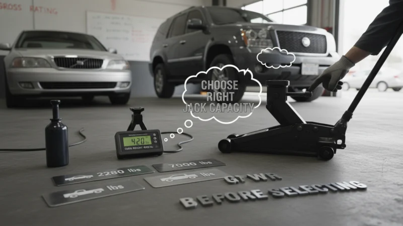 Understanding Vehicle Weight Foundation Jack Selection – choose right jack capacity