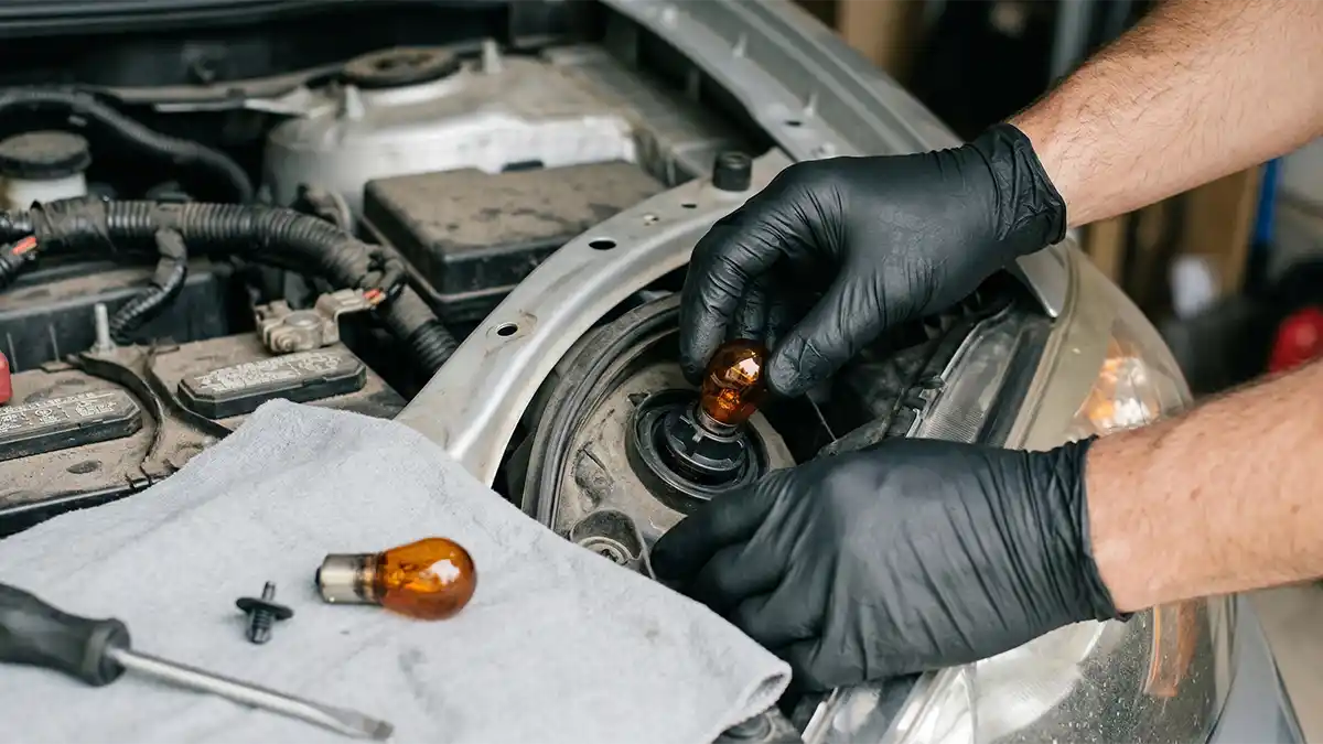 how to change turn signal bulb diy