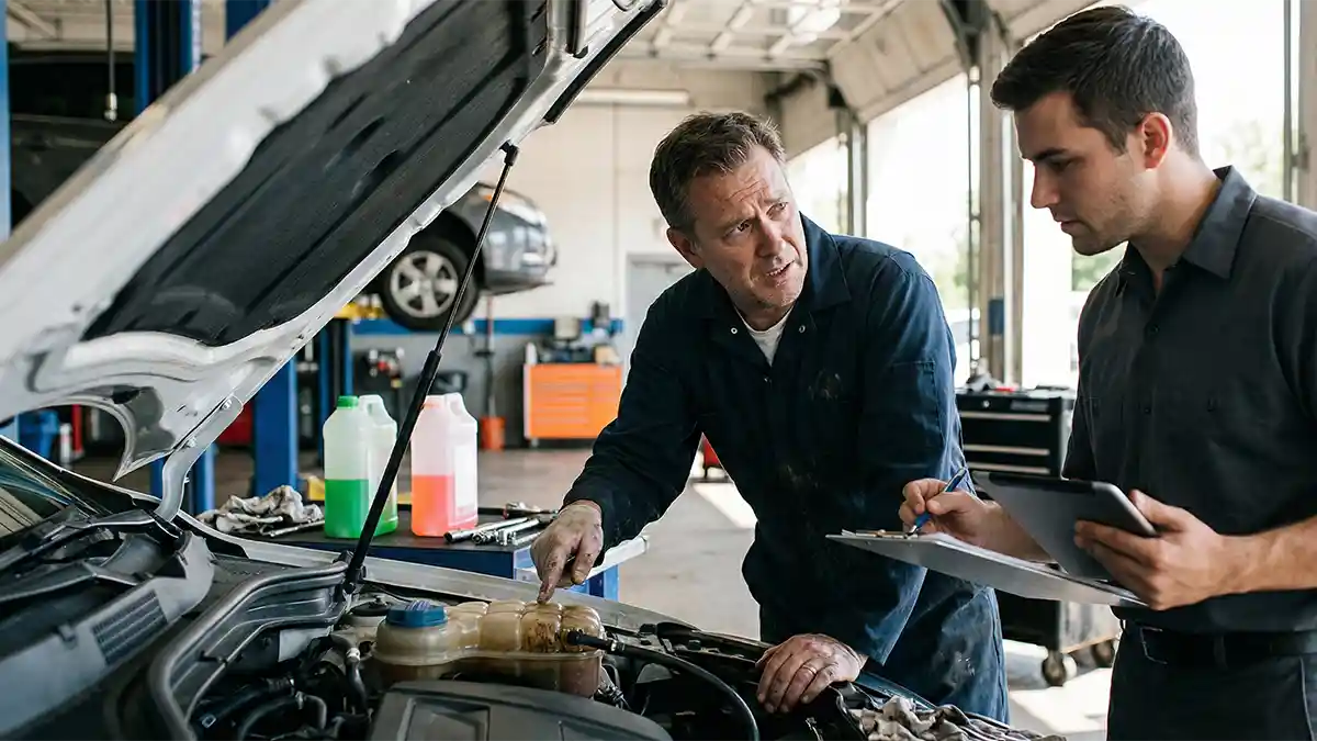 mixing wrong coolant vs warranty issues