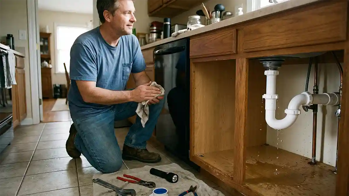 not checking for leaks after diy job