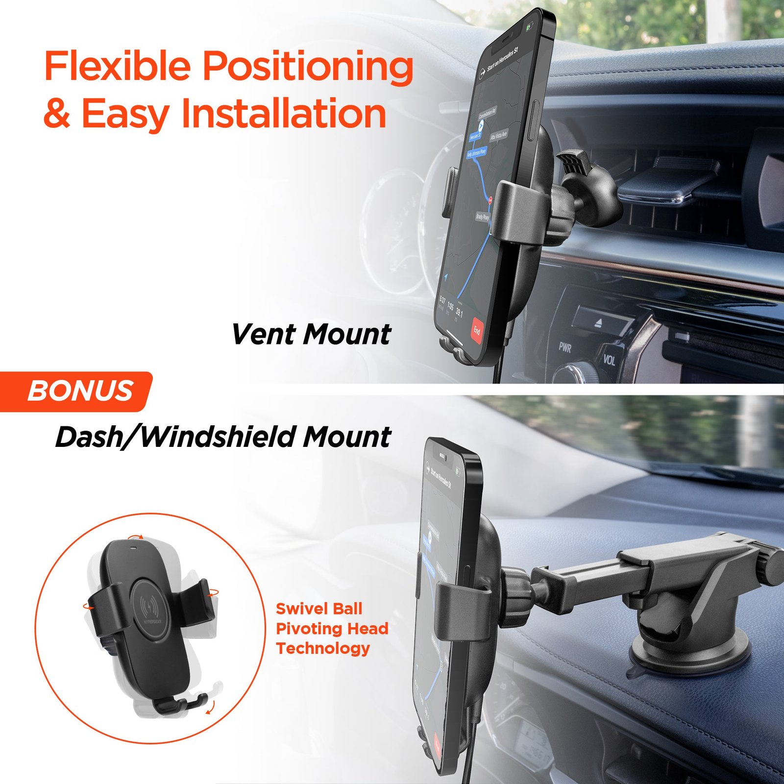 How to Install Car Wireless Phone Charger Mount Easily