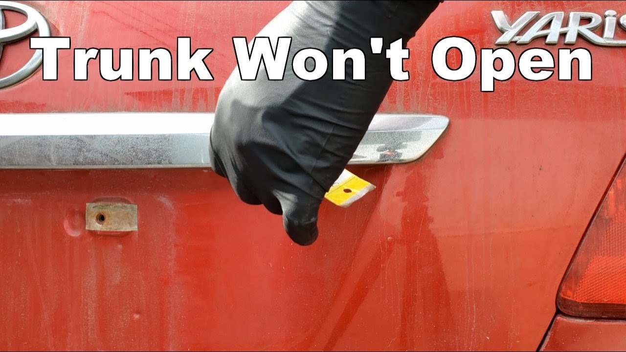 How to Fix Car Trunk That Won't Open: Quick Troubleshooting Tips